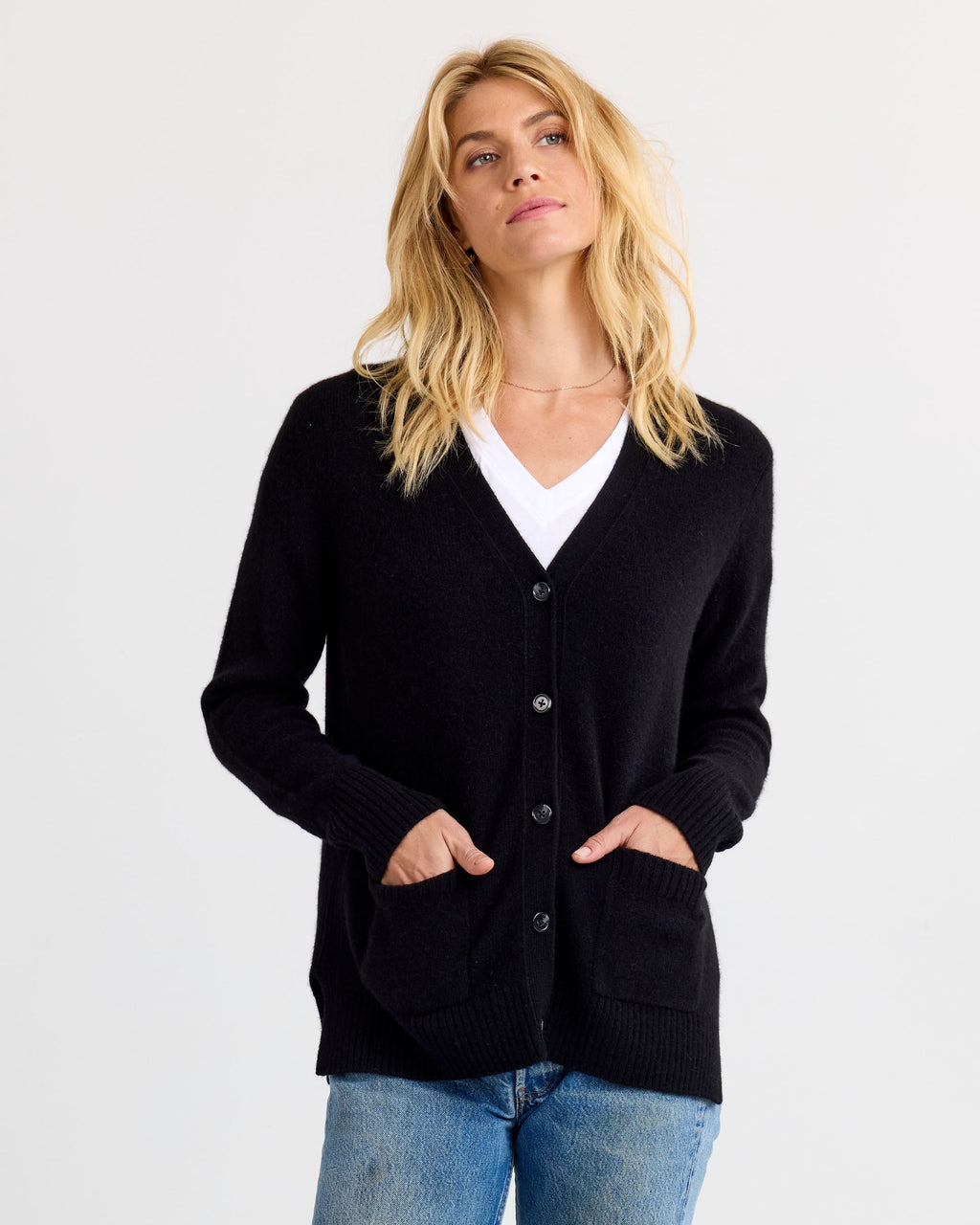 Cashmere Boyfriend Cardigan
