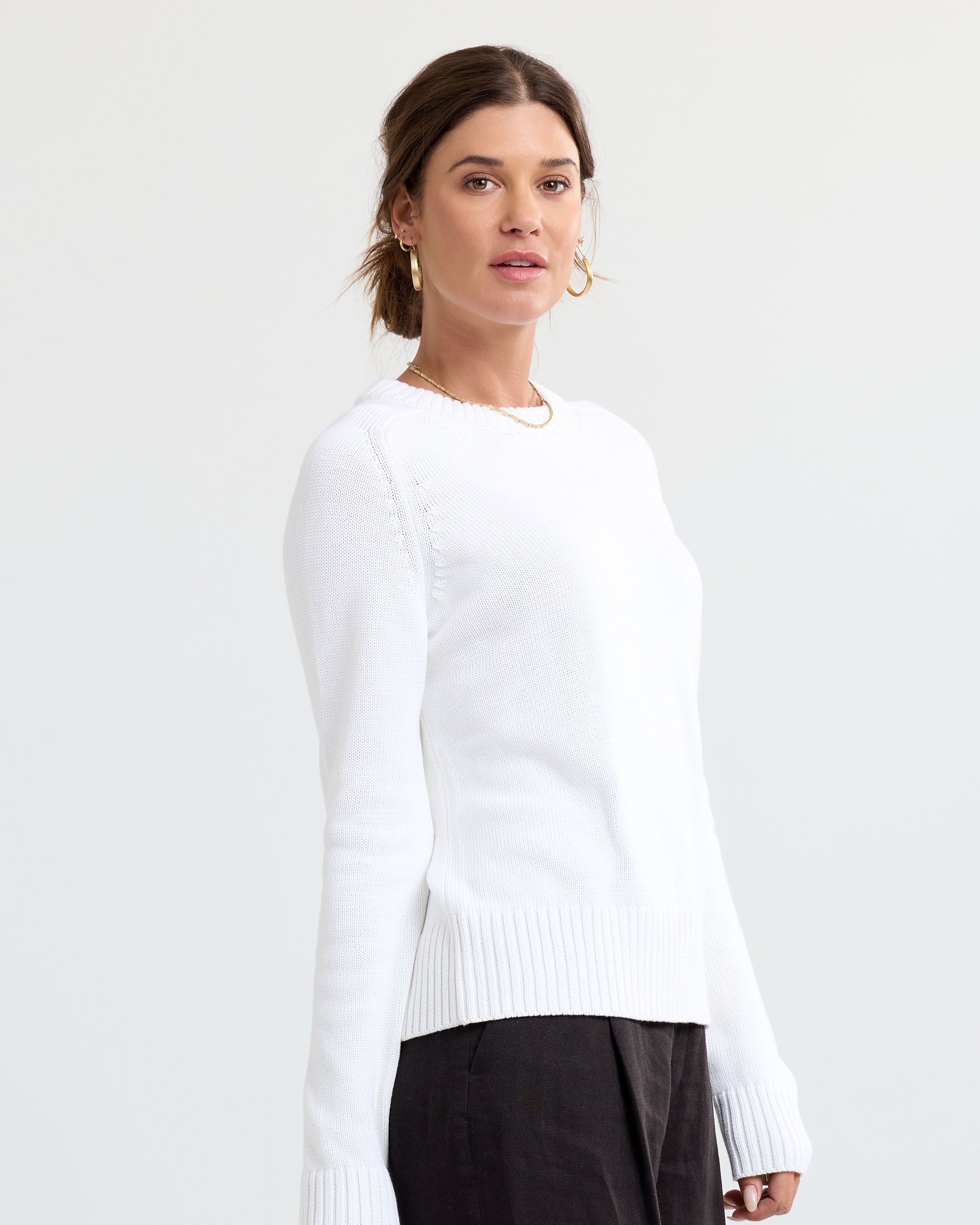 Cotton Silk Crew