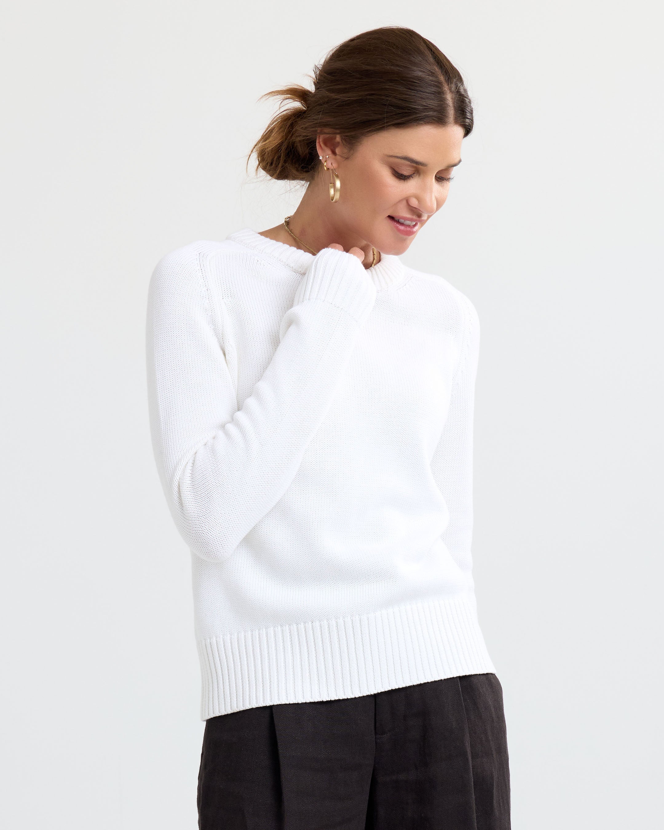Cotton Silk Crew