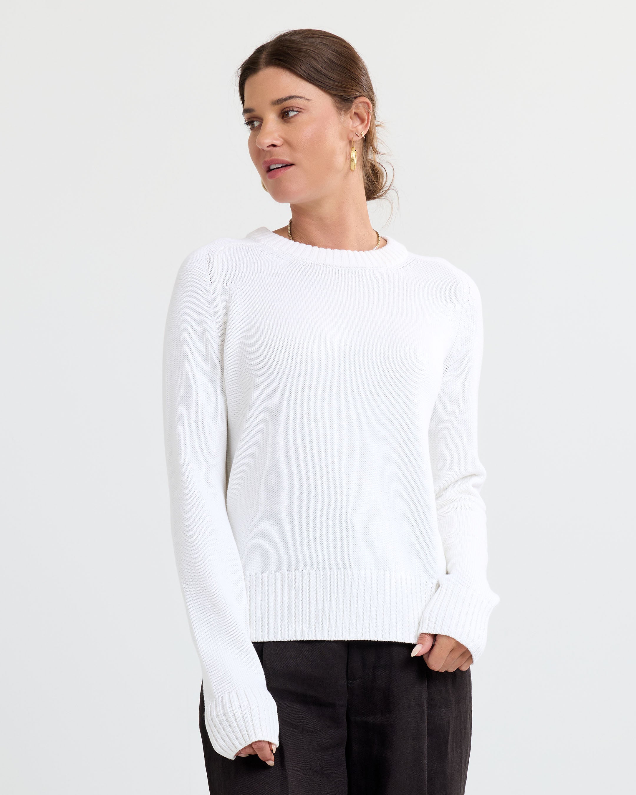 Cotton Silk Crew