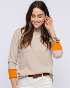 Cashmere Contrast Crew