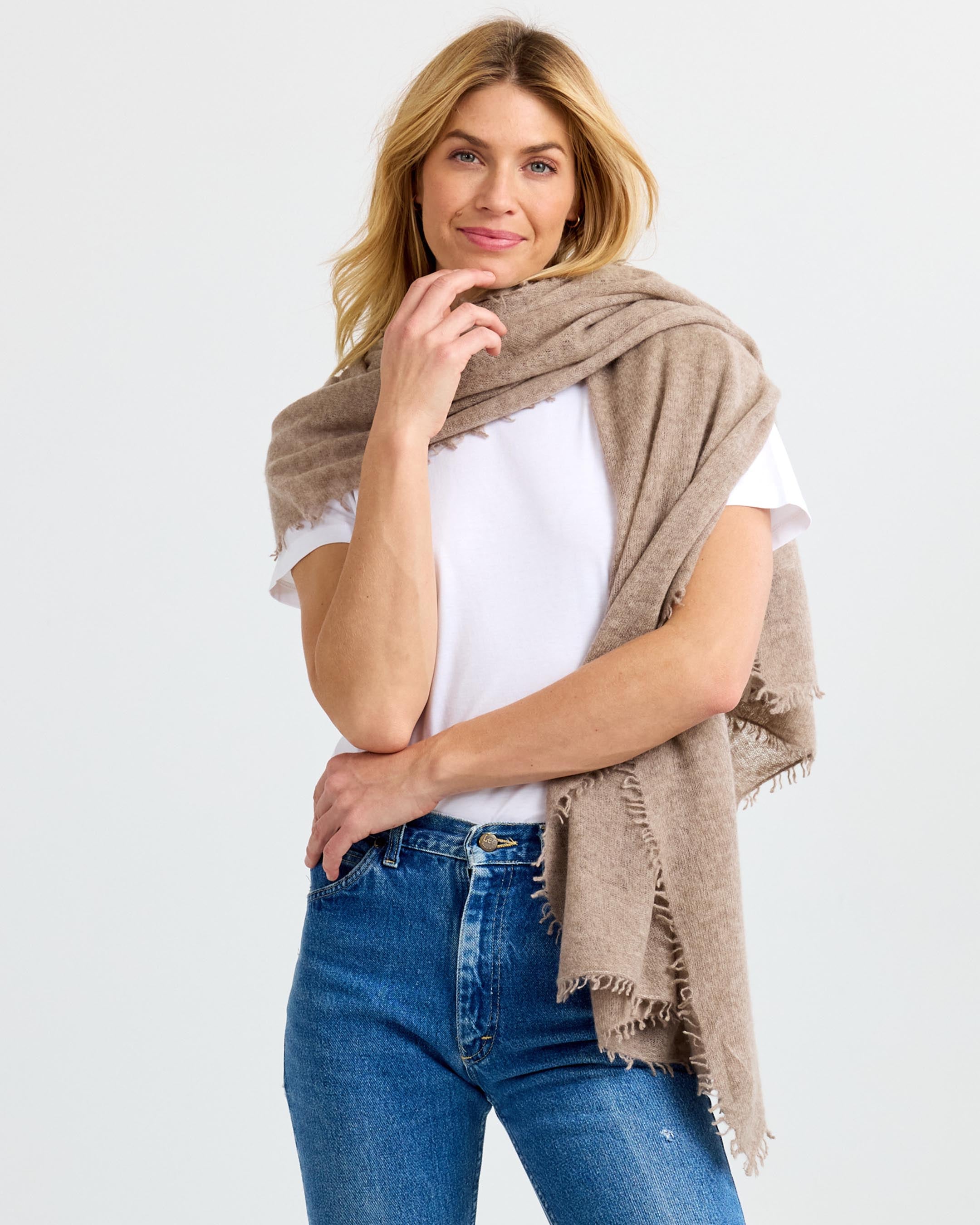 Felted Cashmere Scarf