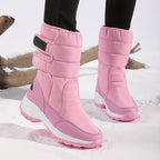 Cassandra™ | Quilted hook-and-loop mid-calf snow boots