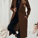 Mery™ | Notched-Lapel Button-Tab Tailored Coat
