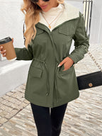Vera™ | Sherpa-Lined Drawstring-Waist Parka Coat