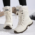 Corisande™ | Plush-lined lug-sole lace-up snow boots