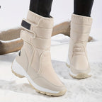 Cassandra™ | Quilted hook-and-loop mid-calf snow boots