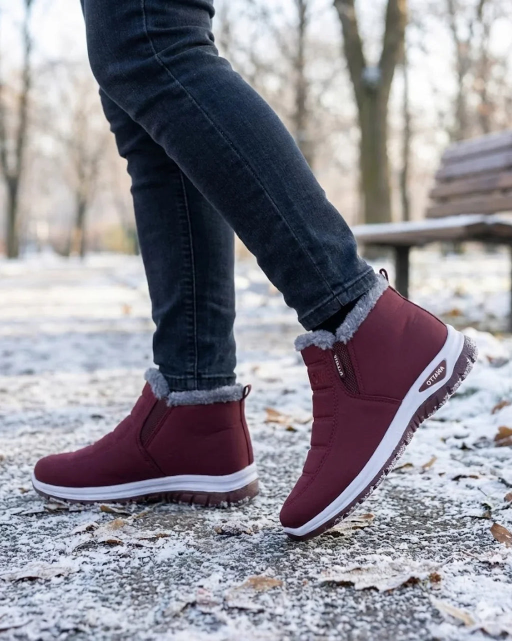 Marilou™ | Slip-On Fleece-Lined Winter Ankle Boots
