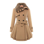 Lobelia™ | Chic coat with fur