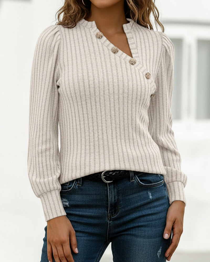 Avery™ | ribbed knit sweater top