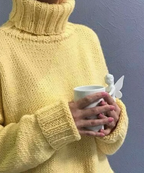 Olivia™ | Oversized chunky-knit turtleneck sweater
