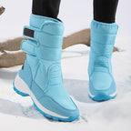 Cassandra™ | Quilted hook-and-loop mid-calf snow boots