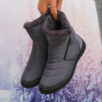 Lucero™ | Quilted Fleece-Lined Zip Winter Boots