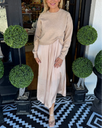 Twist Front Layered Dress