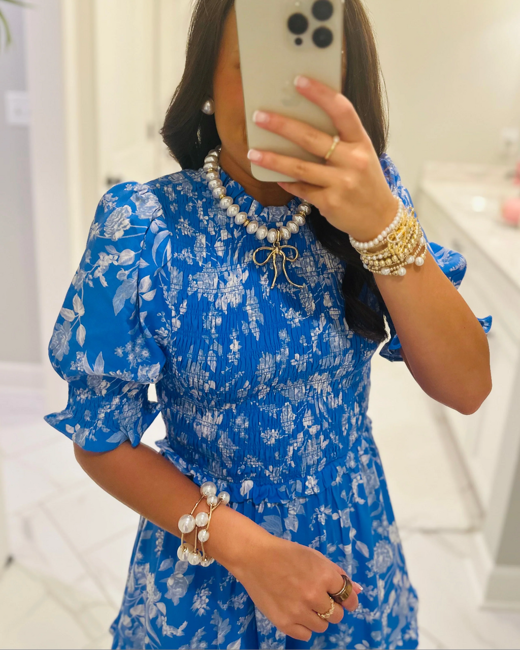 Charming Floral Smocked Tiered Maxi Dress