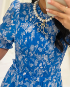 Charming Floral Smocked Tiered Maxi Dress