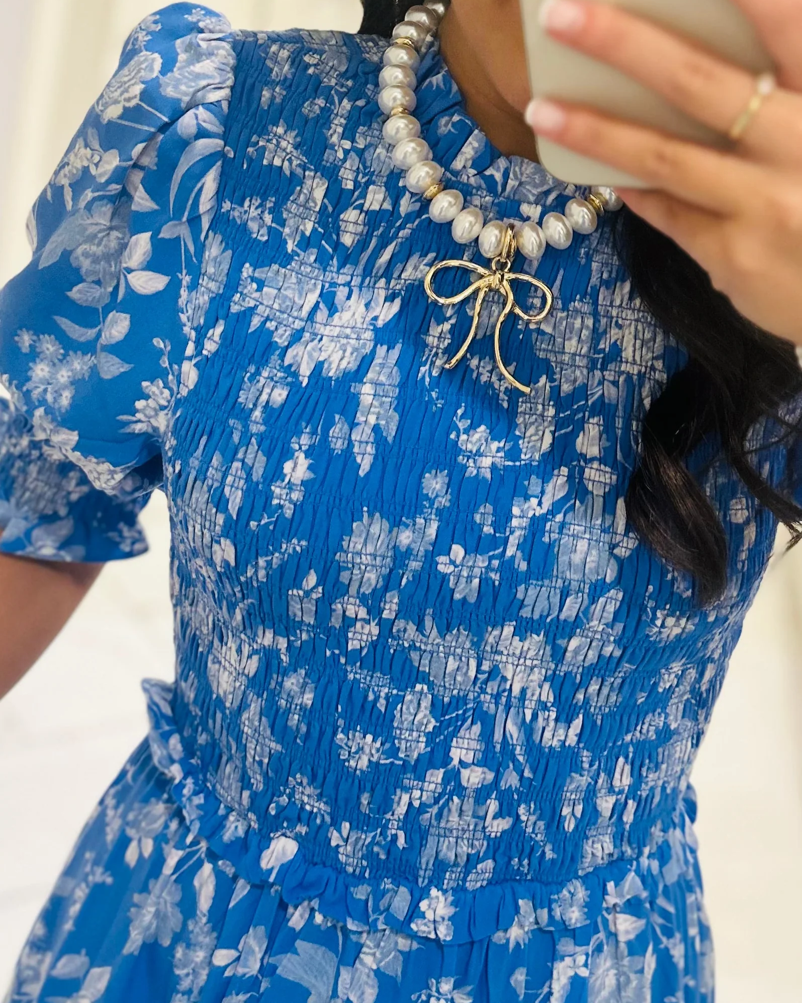 Charming Floral Smocked Tiered Maxi Dress