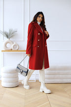 Double-Breasted Coat for Women