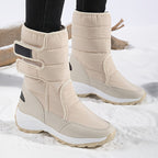 Cassandra™ | Quilted hook-and-loop mid-calf snow boots