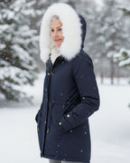 Ceridwen™ | Faux-fur hooded drawstring parka coat