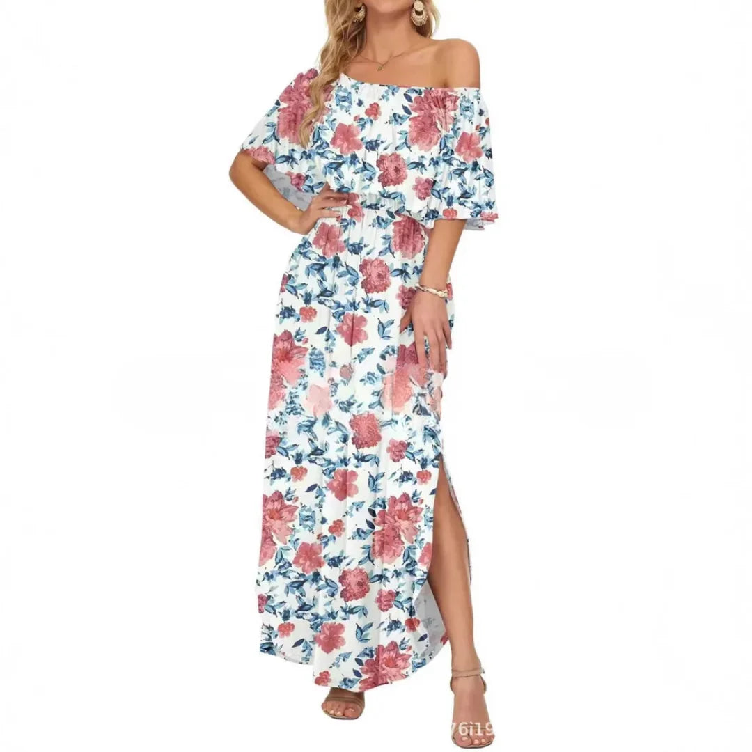 Floral Off-Shoulder Maxi Dress