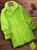 Yara™ | Elegant Zip-Up Fleece Coat