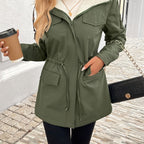 Vera™ | Sherpa-Lined Drawstring-Waist Parka Coat