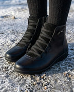 Anatolia™ | Leather-and-suede lace-up high-top ankle boots
