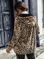 Leopa™ | Hooded Teddy Coat with Zipper
