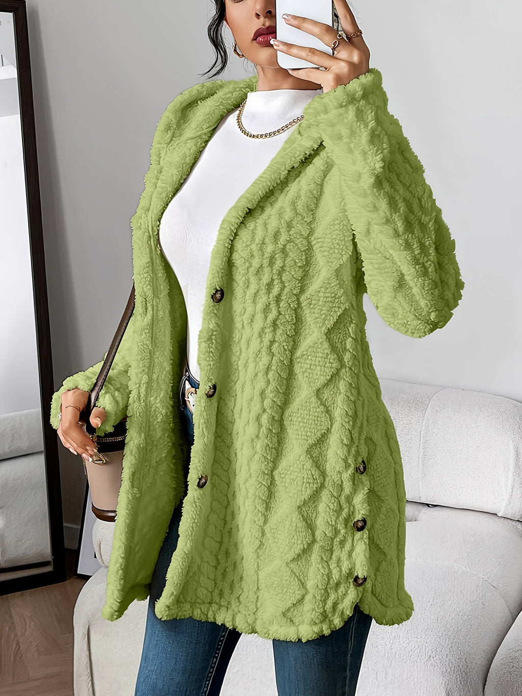 Fleur™ | Double Plush Cardigan, Comfortable Elegance