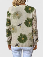 Tristana™ | Elegant Floral Cotton Sweater