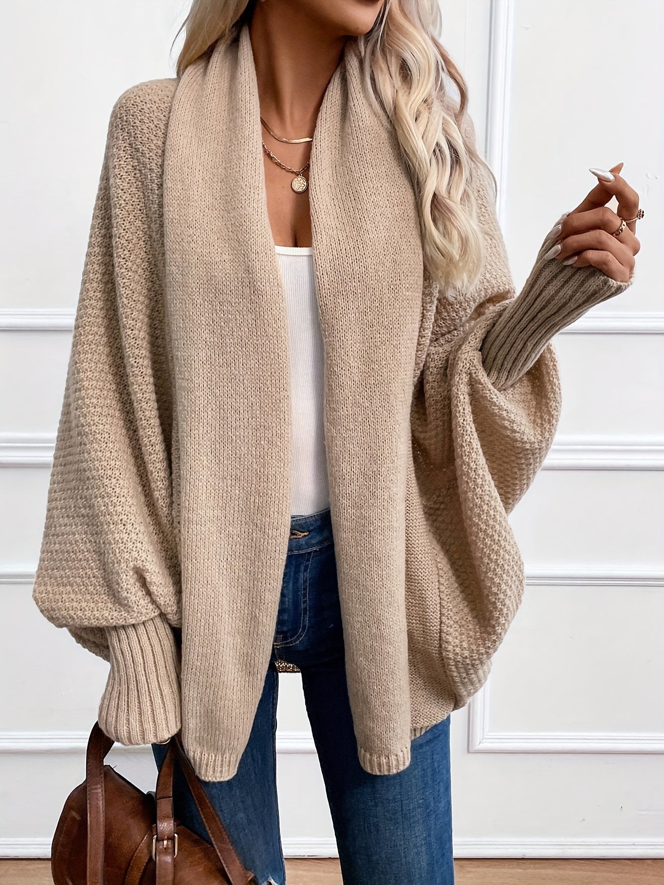 Anisa™ | Elegant Lantern Sleeve Cardigan