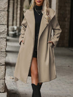 Alexia™ | Tie-Belt Wide-Lapel Wrap Coat