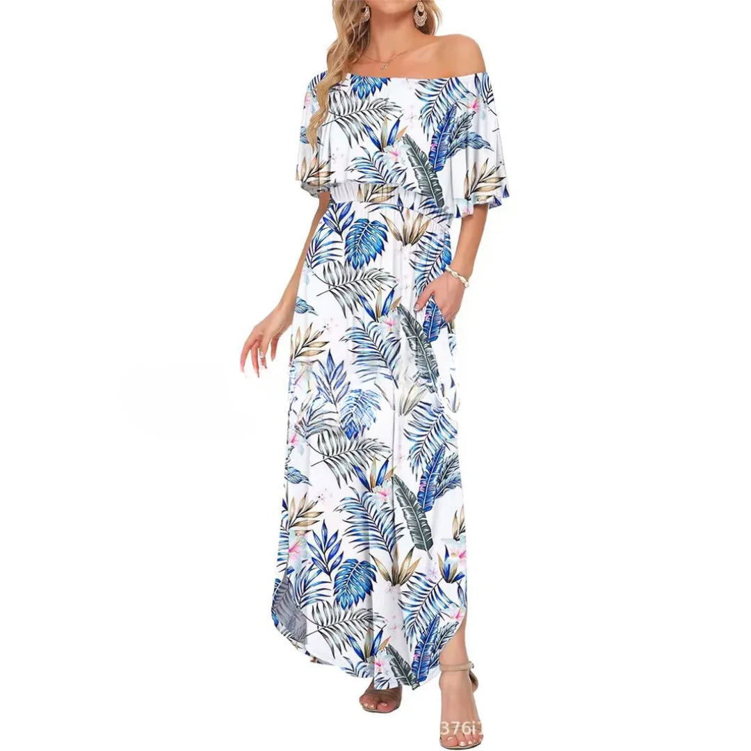 Floral Off-Shoulder Maxi Dress