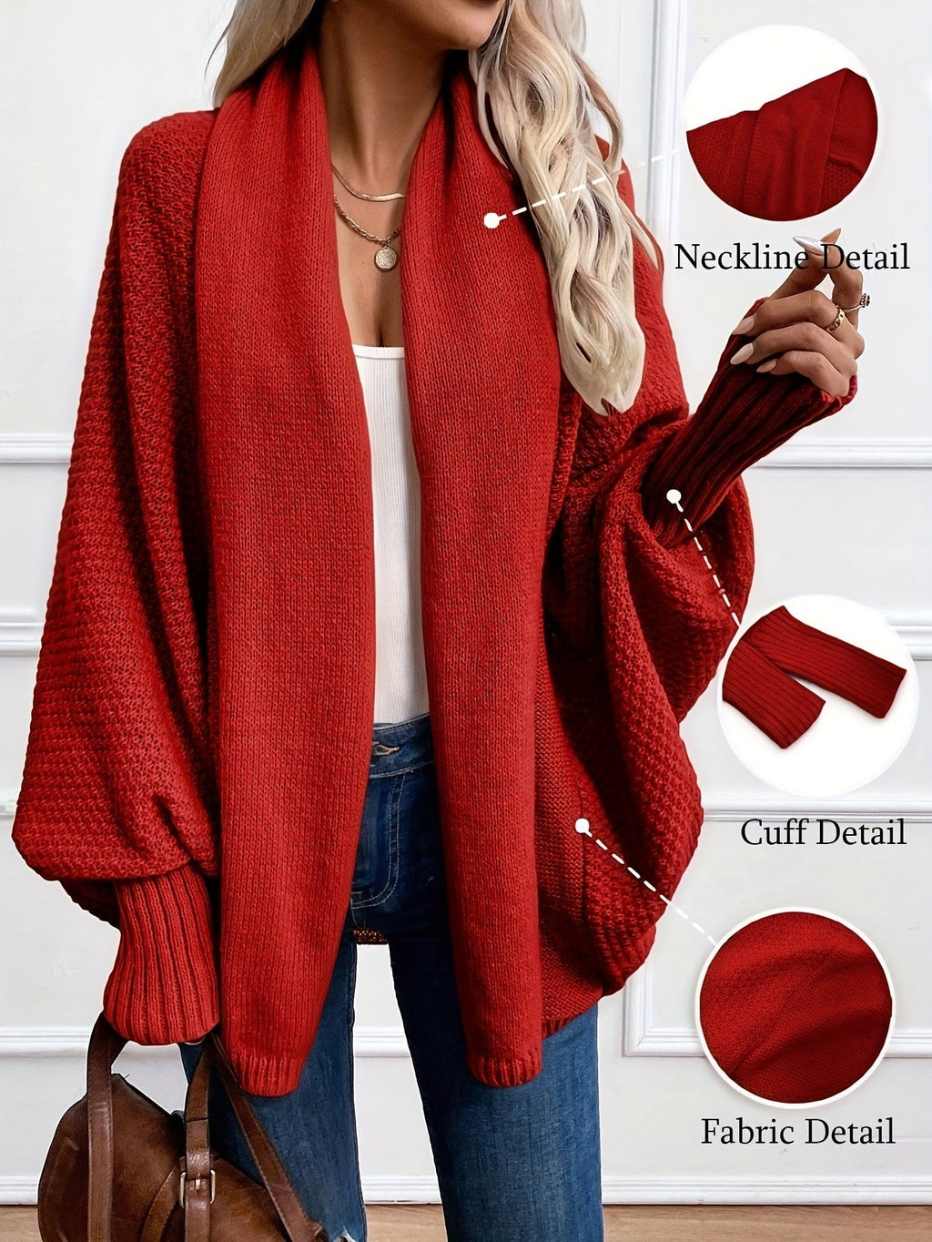 Anisa™ | Elegant Lantern Sleeve Cardigan