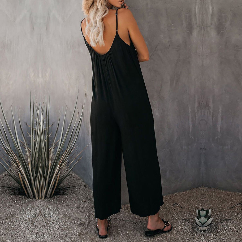 Aria™ | Elegant Flowy Jumpsuit with Pockets