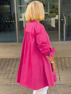 Tina™ | Flared Cotton Shirt Jacket
