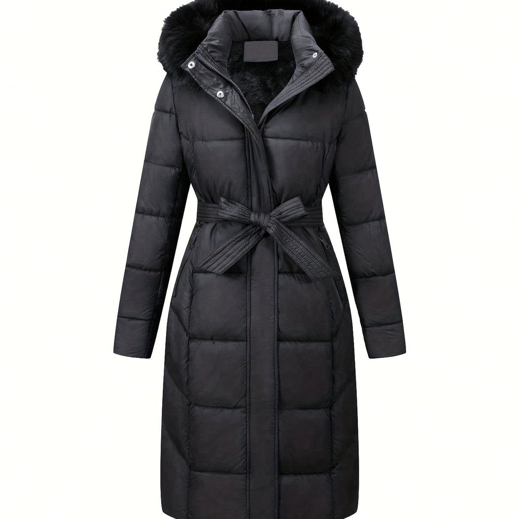 Mara™ | Elegant Mid-Length Coat with Hood