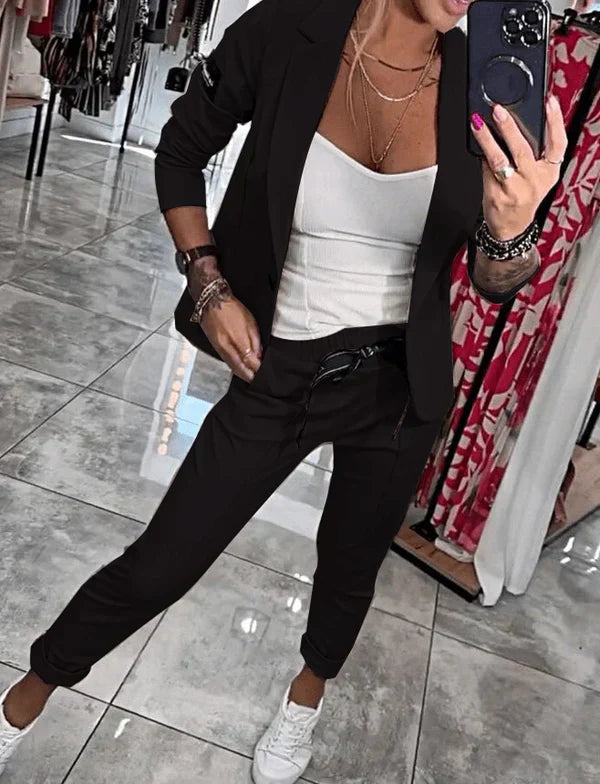 Tracy™ | Blazer Set and Fluid Pants