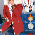 Olivia™ | Reversible Faux-Fur Hooded Parka Coat