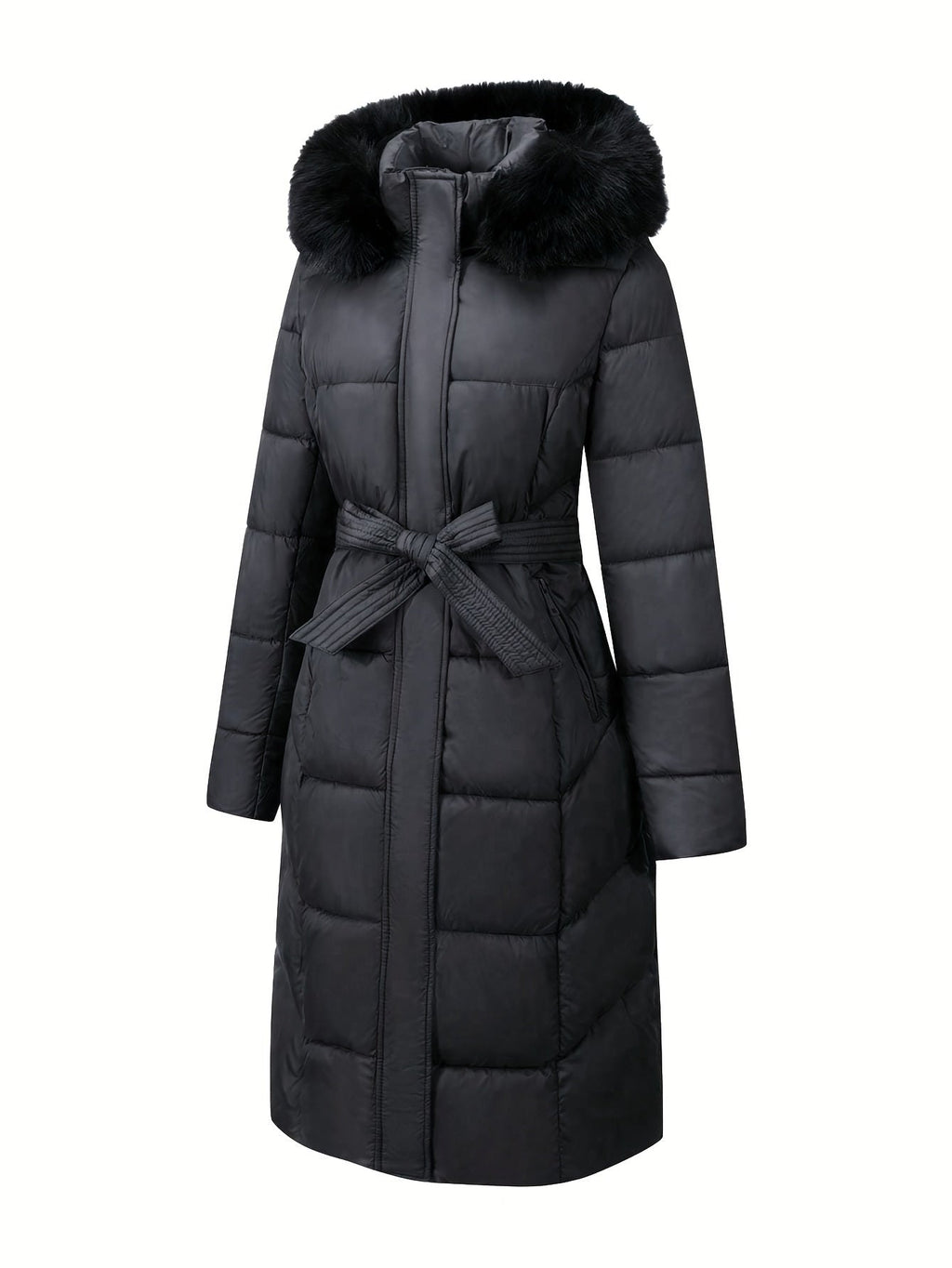 Mara™ | Elegant Mid-Length Coat with Hood