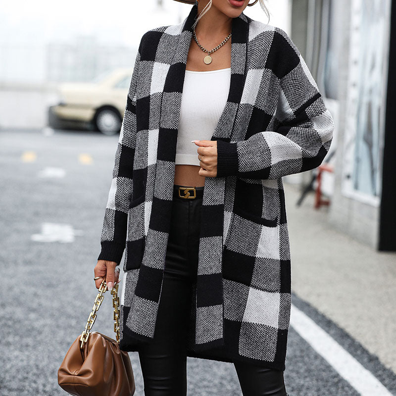 Mae™ | Casual Plaid Cardigan