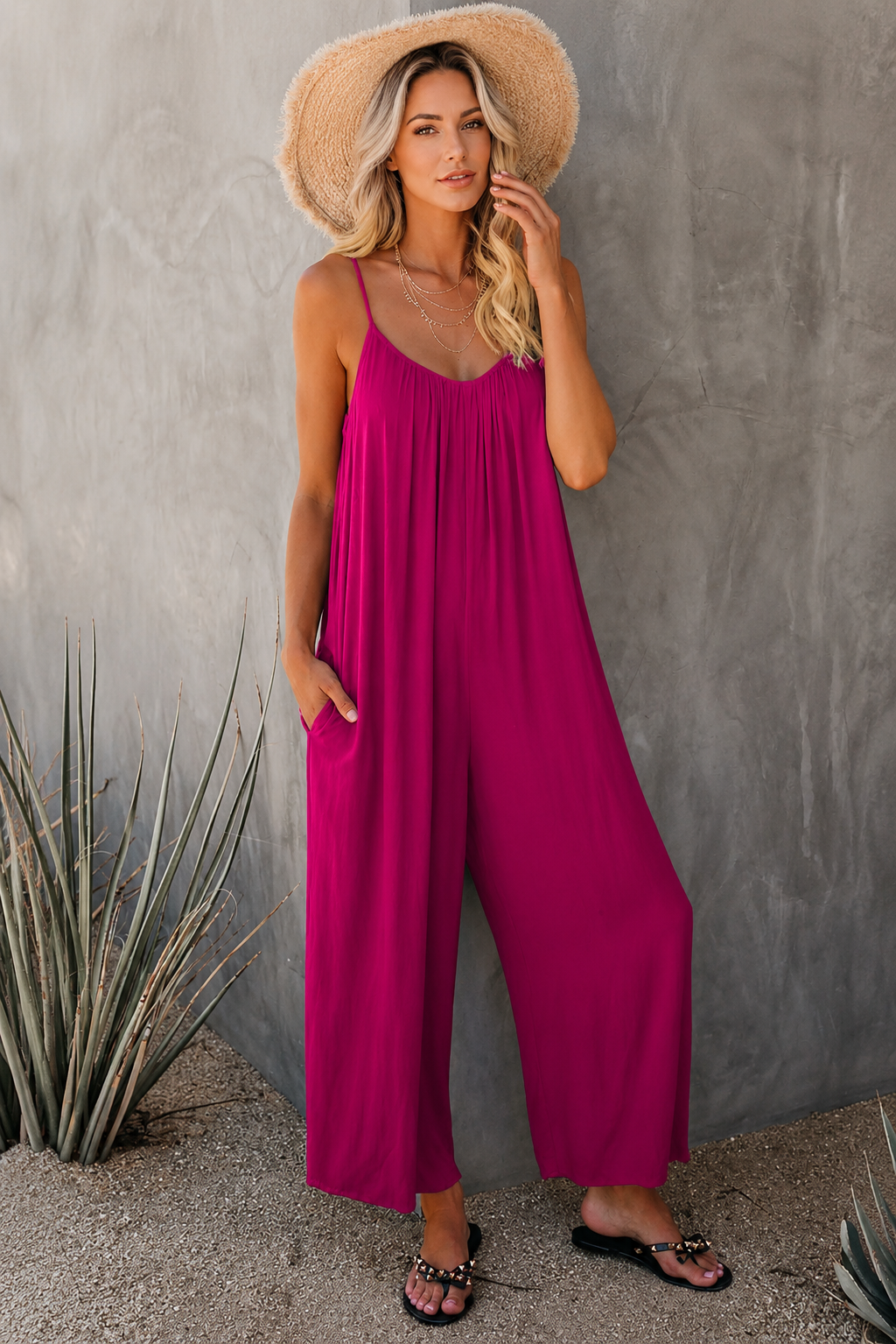 Aria™ | Elegant Flowy Jumpsuit with Pockets