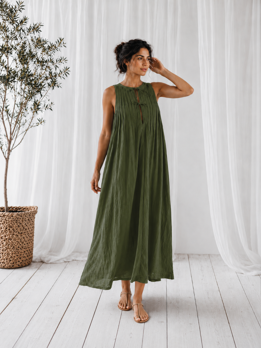 Nivada™ | Elegant Pleated Jumpsuit