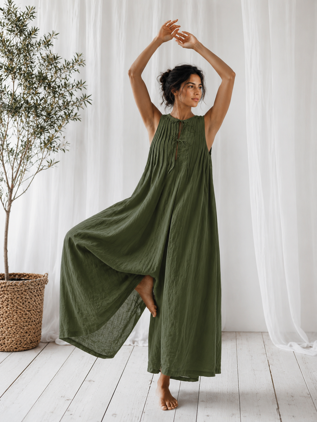 Nivada™ | Elegant Pleated Jumpsuit