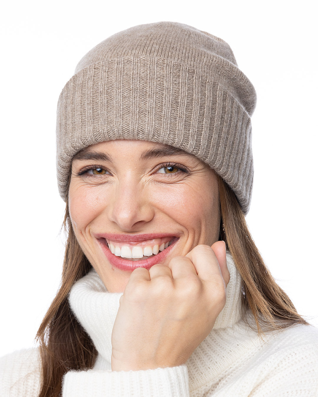 Cashmere Ribbed Hat