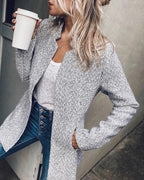 Nalera™ | Elegant Long Wool Blazer