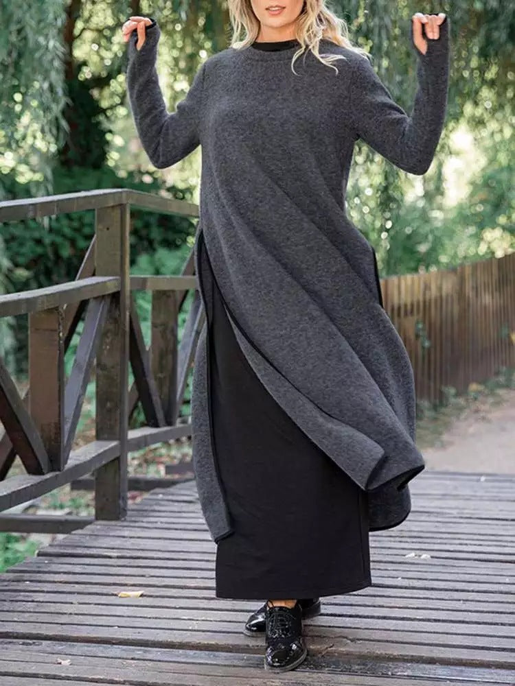 Rosalind™ | Elegant Long Knit Dress