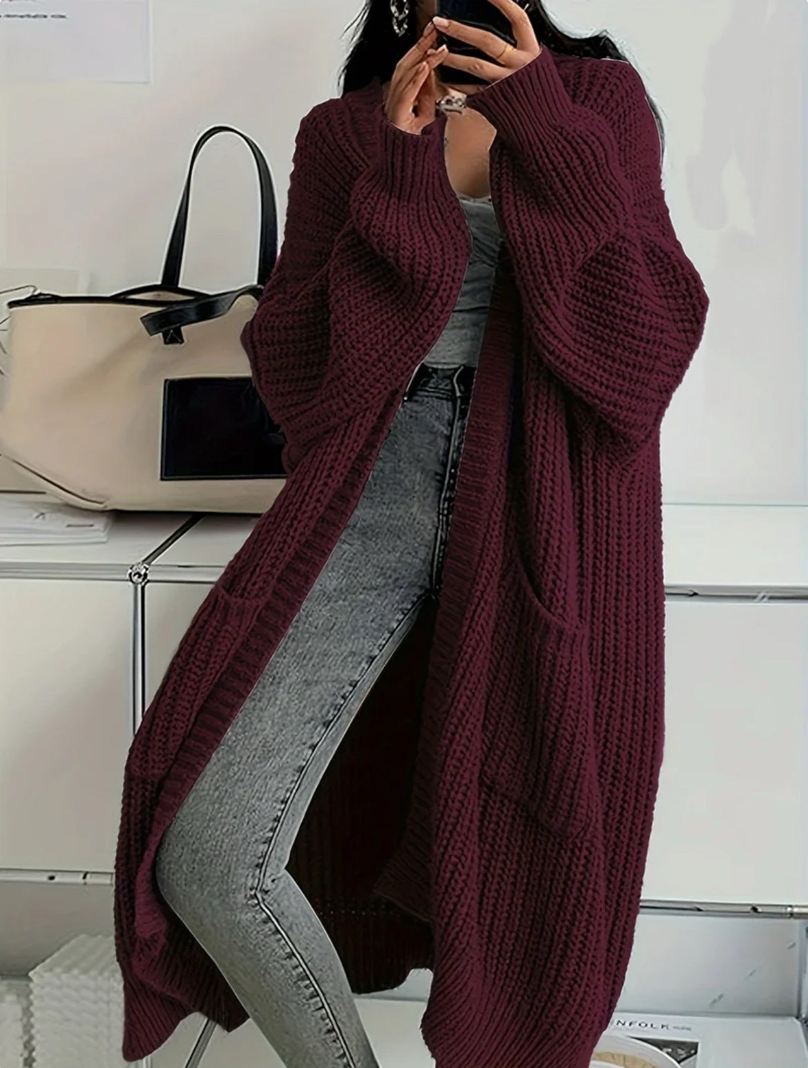 Marlene™ | Elegant Over-the-Knee Cardigan