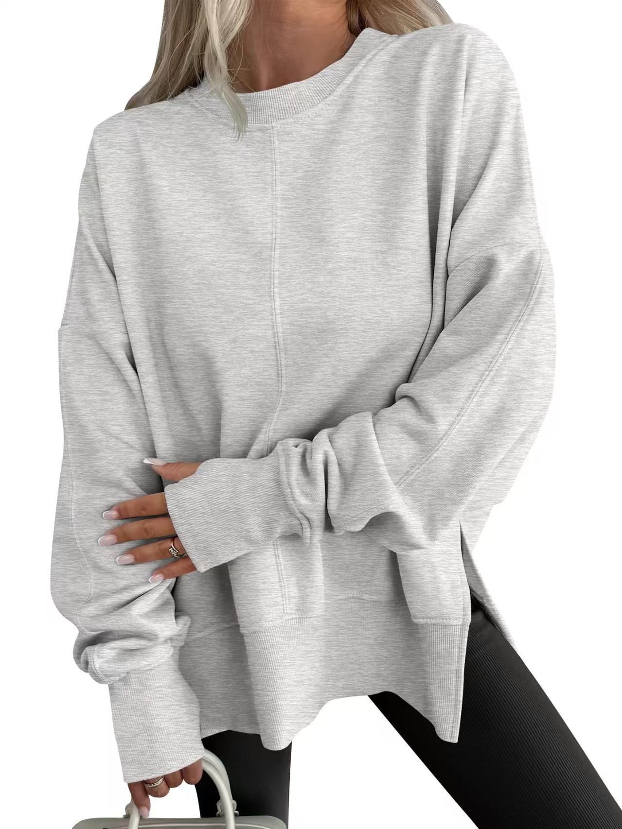 Comfortable Oversized Drop-Shoulder Sweatshirt